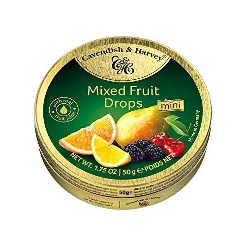 Cavendish &Amp; Harvey Mixed Fruit Drops 1.75 Ounce Pack Of 6