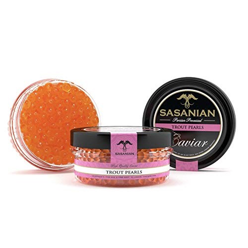 Guaranteed Overnight! Smoked Trout Caviar Roe France - 8 Oz Tin