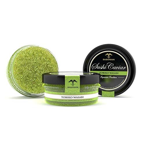 Guaranteed Overnight! Tobiko Flying Fish Roe Wasabi Green Sushi