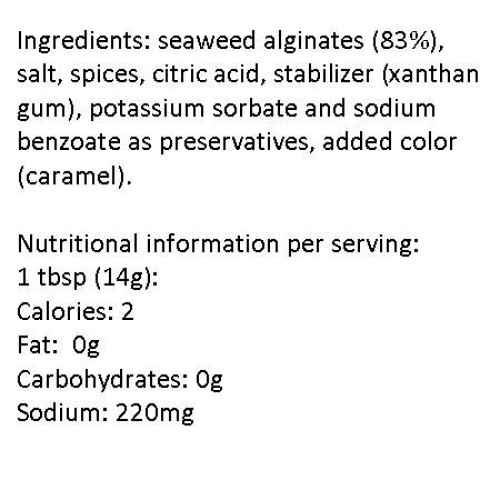 Caviart Award-Winning Vegan Caviar - Black Seaweed Flavor 3.5 Oz