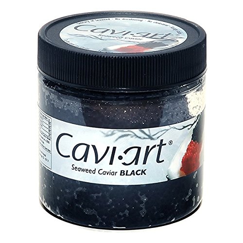 Caviart Award-Winning Vegan Caviar - Black Seaweed Flavor 3.5 Oz