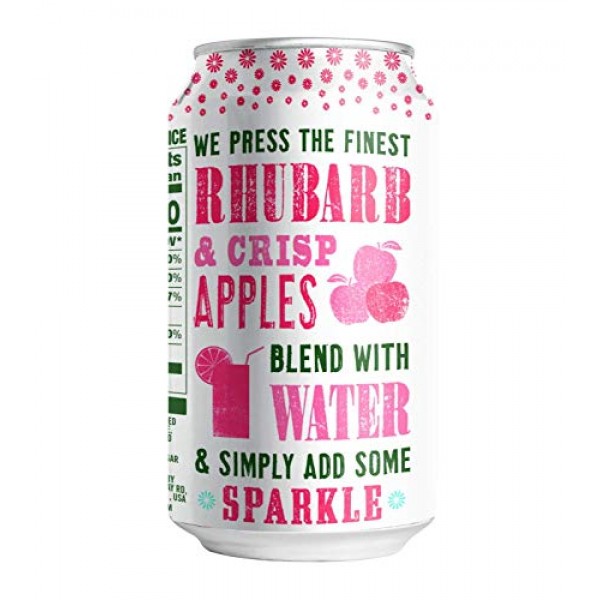 Cawston Press Sparkling Rhubarb &Amp; Apple Juice, 11.15 Ounce Cans
