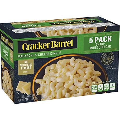 Cracker Barrel Sharp White Cheddar Macaroni &Amp; Cheese Dinner 5 Pk