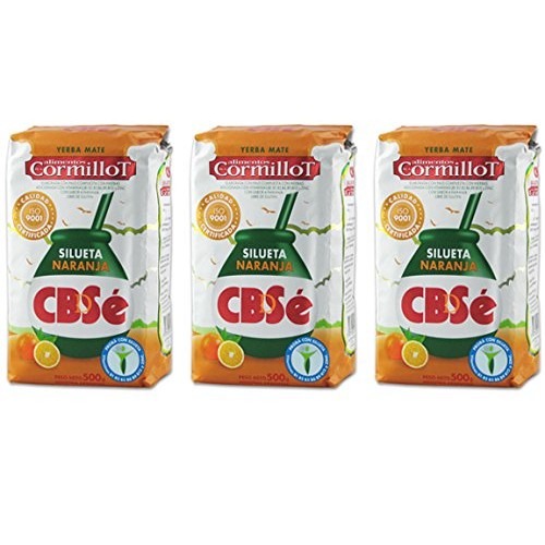 CBSe Yerba Mate Silueta Naranja Dr. Cormillot / Mate Leaves Or...