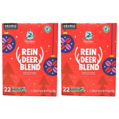 Caribou Coffee Reindeer Blend Coffee K Cups - Pack Of 2 Boxes -