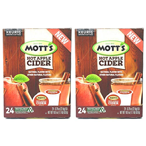 Motts Hot Apple Cider K Cups - Pack Of 2 Boxes - 48 K Cups Total
