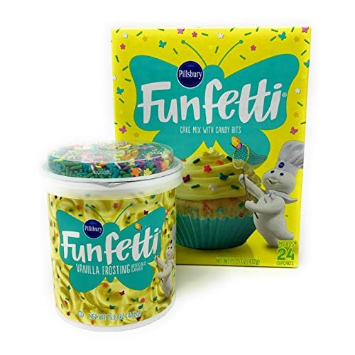 Pillsbury Funfetti Cake And Cupcake Mix And Funfetti Vanilla Fro