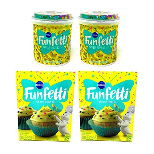 Pillsbury Funfetti Cake And Cupcake Mix And Funfetti Vanilla Fro