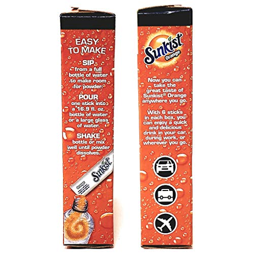 Sunkist Zero Sugar Singles To Go Bulk Variety Pack - 4 Flavors -