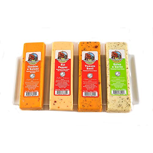 Set Of 4 Farmers Market Variety Cheese Block 7 Oz