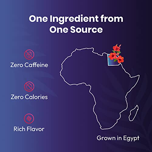 Organic Hibiscus Tea -100 Tea Bags | Organic Herbal Tea From Sin...