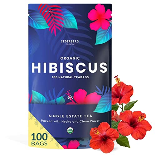 Organic Hibiscus Tea -100 Tea Bags | Organic Herbal Tea From Sin...