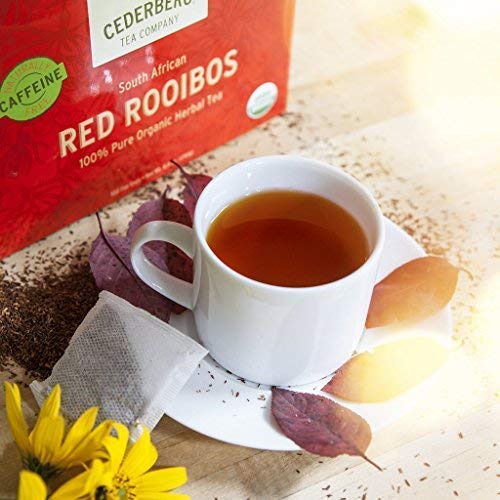Red Rooibos Tea 100 Teabags Usda Organic - Naturally Caffeine Fr