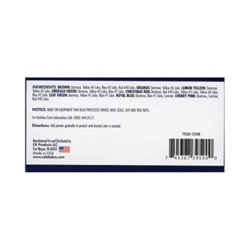 Celebakes Powdered Food Coloring 8-Color Kit