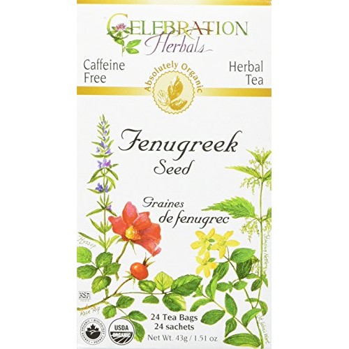 Celebration Herbals Fenugreek Seed Organic 24 Bag, 0.02 Pound