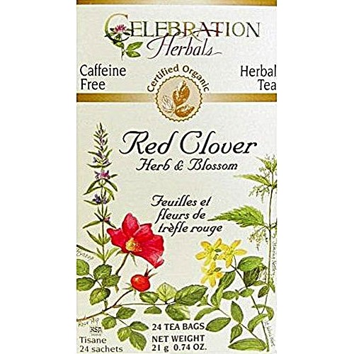 Celebration Herbals Organic Red Clover Herb And Flower Tea Caffe