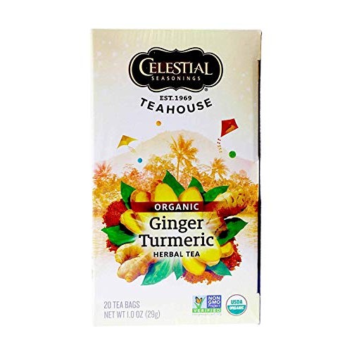 Celestial Seasoning, Ginger &Amp; Turmeric , 20 Tea Bags , Pack Of 1