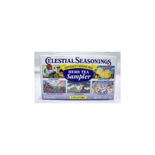 Celestial Seasonings Herbal Tea Sampler With 5 Flavors 18 Ea P