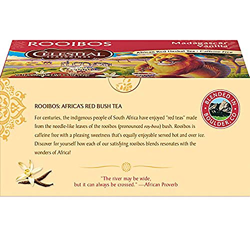 Celestial Seasonings African Red Herbal Tea, Rooibos Madagascar