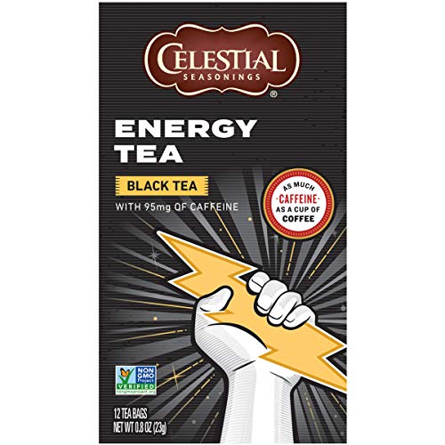 Celestial Seasonings Black Tea, Energy Black Tea With Caffeine ,