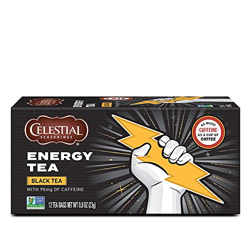 Celestial Seasonings Black Tea, Energy Black Tea With Caffeine ,