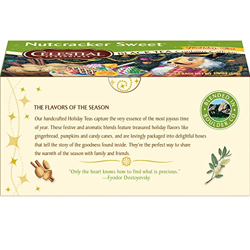 Celestial Seasonings Black Tea, Nutcracker Sweet, 20 Count Celestial Seasonings Black Tea, Nutcracker Sweet, 20 Count