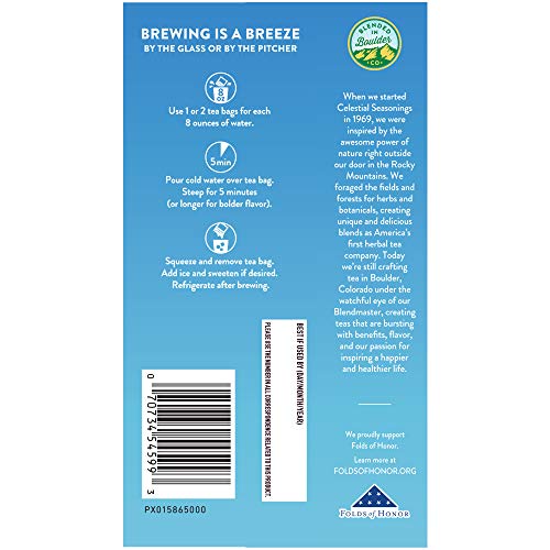 Celestial Seasonings Cold Brew Half & Half, 18 Count