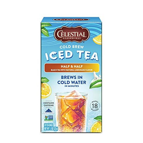 Celestial Seasonings Cold Brew Half & Half, 18 Count