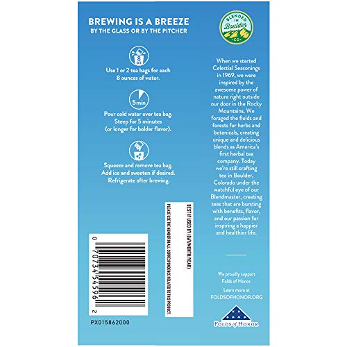 Celestial Seasonings Cold Brew Unsweetened, 18 Count