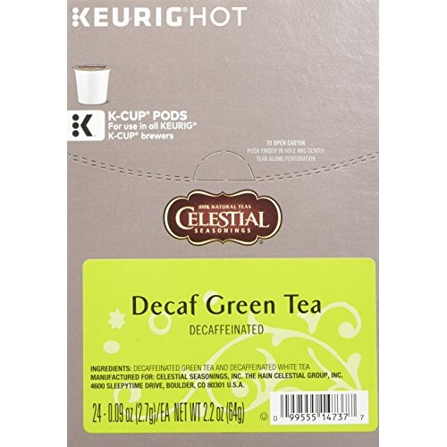 Celestial Seasonings Decaf Green Tea, K-Cup Portion Pack For Keu