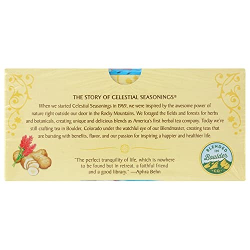 Celestial Seasonings Ginger & Probiotics Herbal Tea, 20 CT