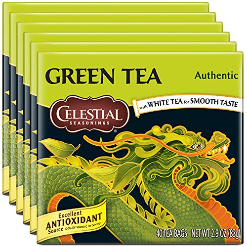 Celestial Seasonings Green Tea, Authentic, Contains Caffeine, 40...