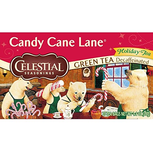 Celestial Seasonings Green Tea, Decaffeinated Candy Cane Lane, 2