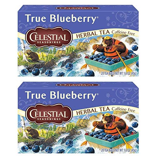Celestial Seasonings Herb Tea True Blueberry 20 Bag Pack Of 2