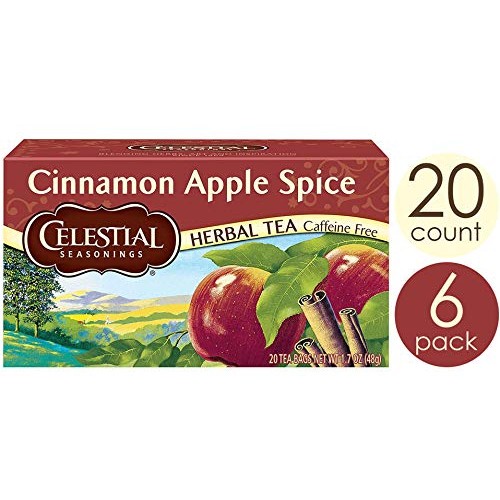 Celestial Seasonings Herbal Tea, Cinnamon Apple Spice, 20 Count