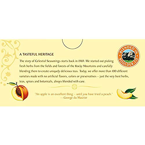 Celestial Seasonings Herbal Tea, Country Peach Passion, 20 Count