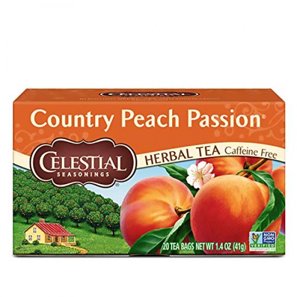 Celestial Seasonings Herbal Tea, Country Peach Passion, 20 Count...