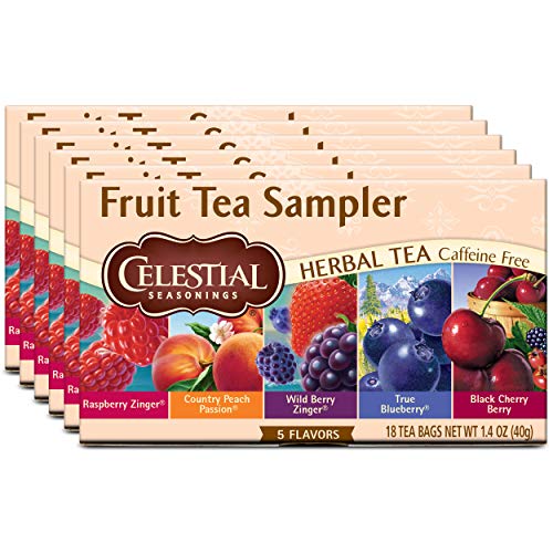 Celestial Seasonings Herbal Tea, Fruit Tea Sampler, 18 Count Pa