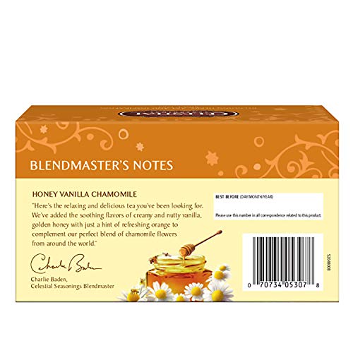 Celestial Seasonings Herbal Tea, Honey Vanilla Chamomile, 20 Cou