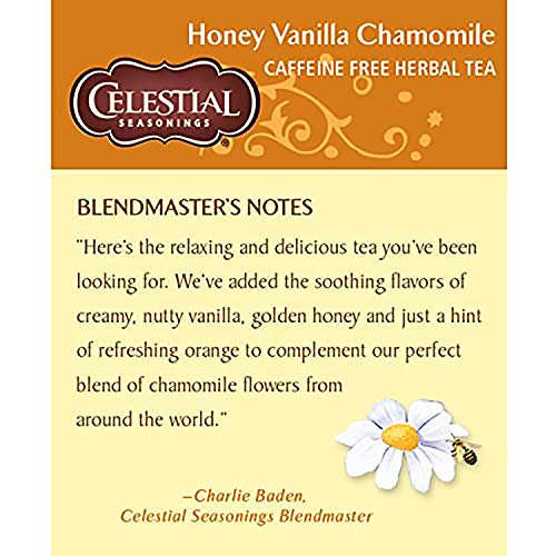 Celestial Seasonings Herbal Tea, Honey Vanilla Chamomile, 20 Cou