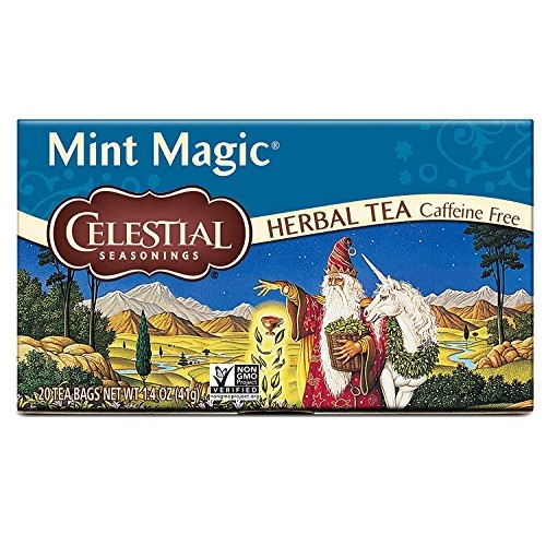 Celestial Seasonings Herbal Tea, Mint Magic, 20 Count Pack Of 6