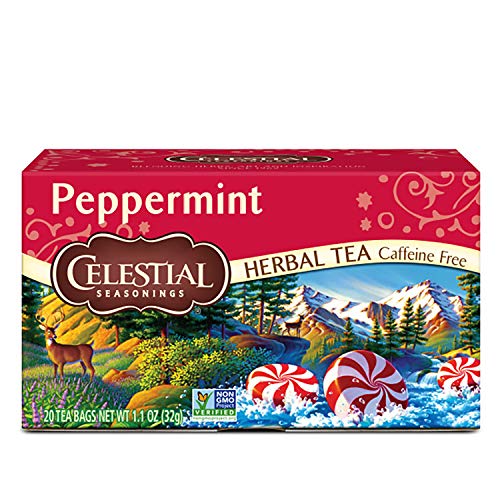 Celestial Seasonings Herbal Tea, Peppermint, 20 Count Pack Of 6