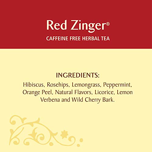 Celestial Seasonings Herbal Tea, Red Zinger, 20 Count Pack Of 6