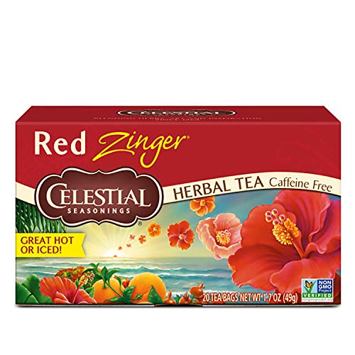 Celestial Seasonings Herbal Tea, Red Zinger, 20 Count Pack Of 6