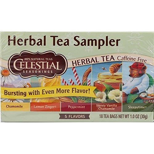 Celestial Seasonings Herbal Tea Sampler With 5 Flavors 18 Ea P