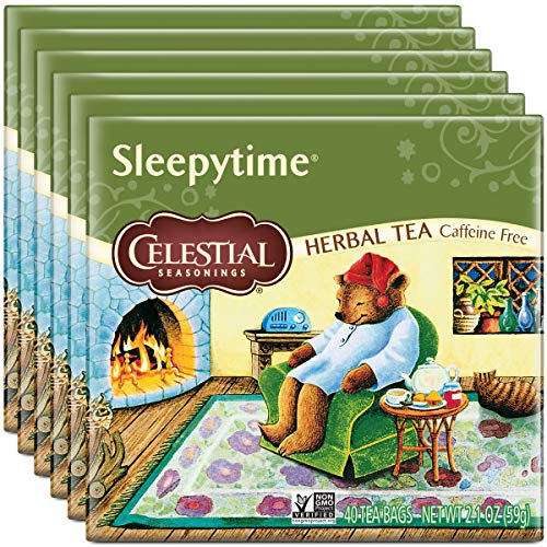 Celestial Seasonings Herbal Tea, Sleepytime, 40 Count Pack Of 6