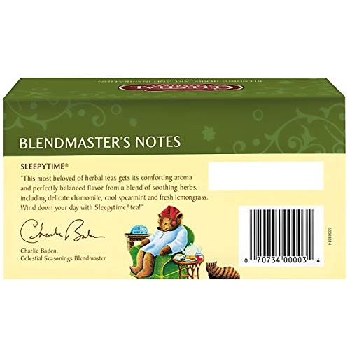 Celestial Seasonings Herbal Tea, Sleepytime, 20 Count, Pack Of 6
