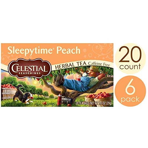Celestial Seasonings Herbal Tea, Sleepytime Peach, 20 Count Pac
