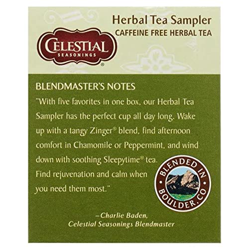 Celestial Seasonings Herbal Tea, Tea Sampler, 18 Count