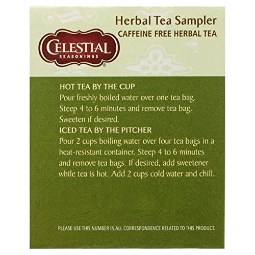 Celestial Seasonings Herbal Tea, Tea Sampler, 18 Count